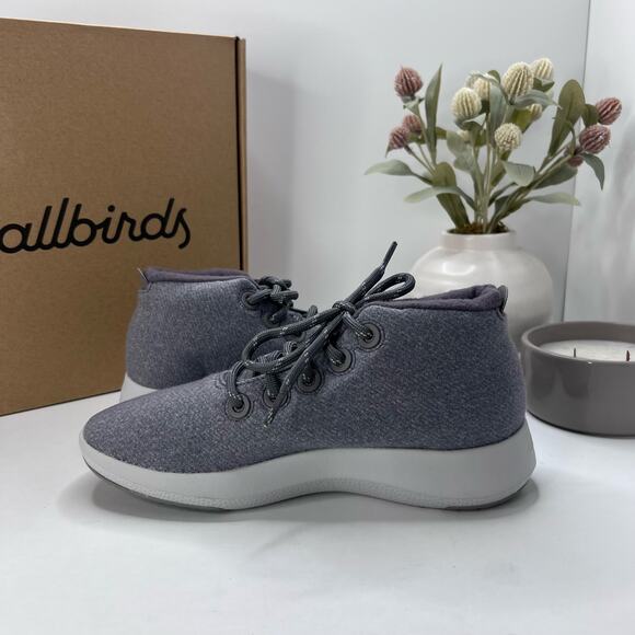 Allbirds Wool Runner-up Mizzles Water-Repellent Sneakers Medium Gray Women 9 NWB - Picture 7 of 10
